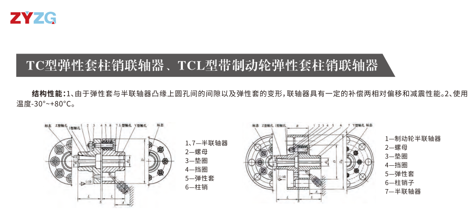 TCL型带制动轮弹性套柱销久久久久久久AV麻豆果冻